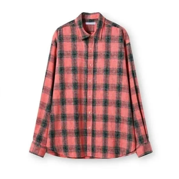 IONSEOUL  |Other Plaid Patterns Unisex Street Style Long Sleeves