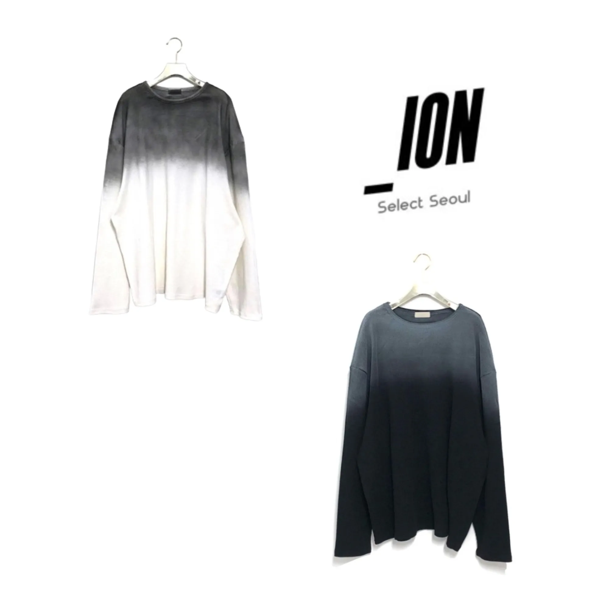 IONSEOUL  |Unisex Street Style Plain Cotton Oversized Logo T-Shirts