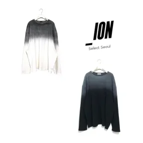 IONSEOUL  |Unisex Street Style Plain Cotton Oversized Logo T-Shirts