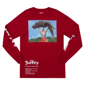 Kaiju Fighting Ultraman Red Long Sleeve