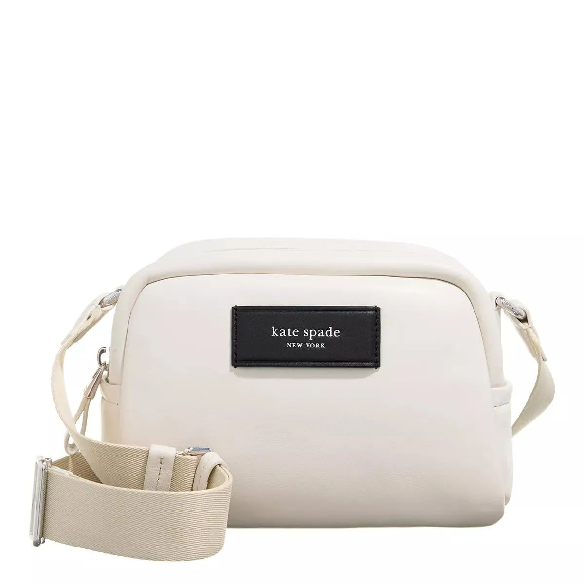 Kate Spade New York  Puffed Smooth Leather Small Crossbody parchment