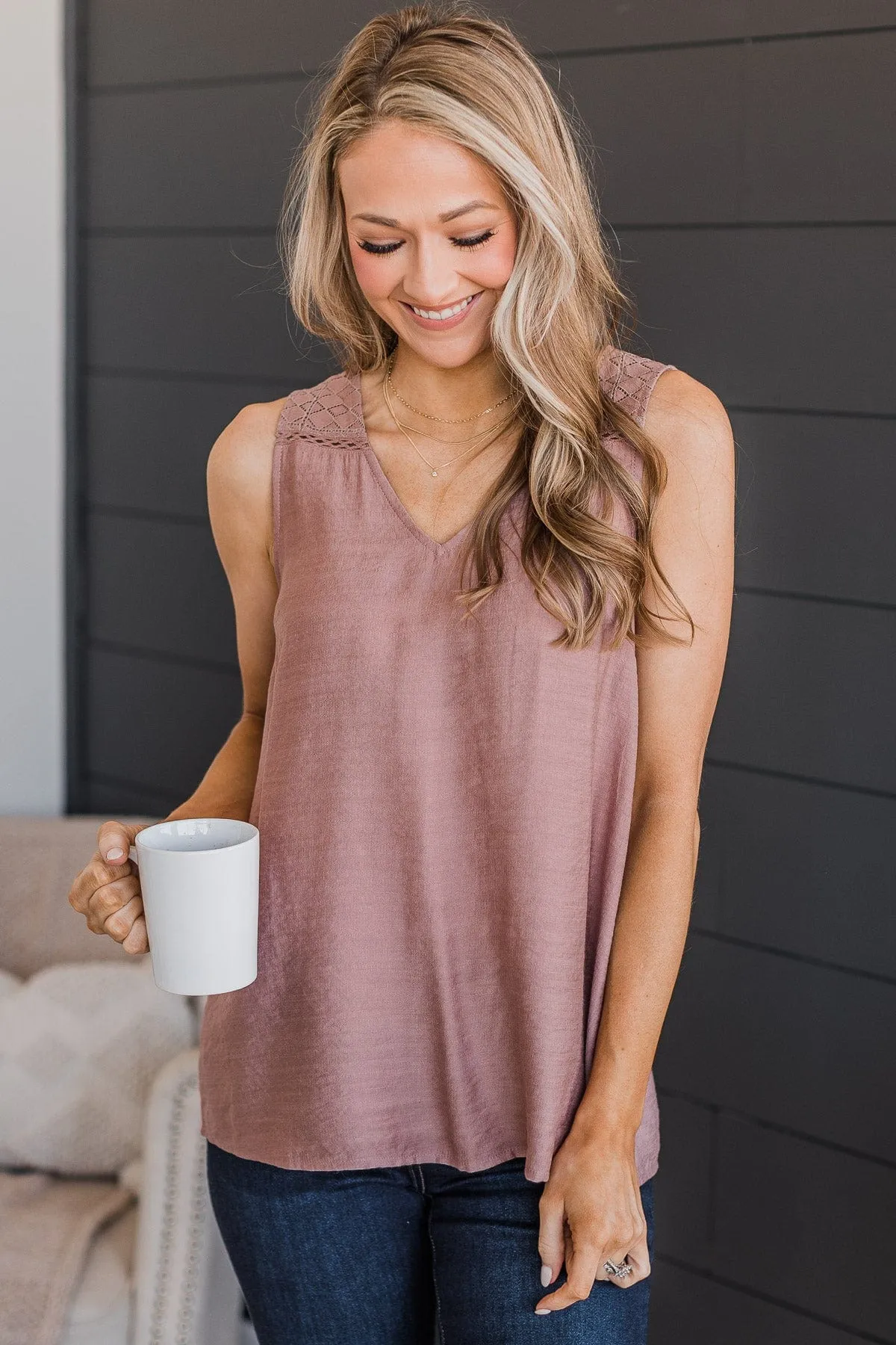 Know Me Well Tank Top- Mauve