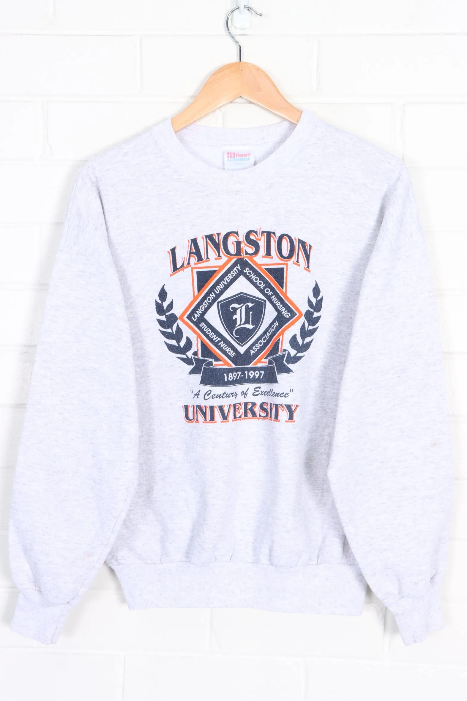 Langston University 1997 Century of Excellence Logo Sweatshirt (L)