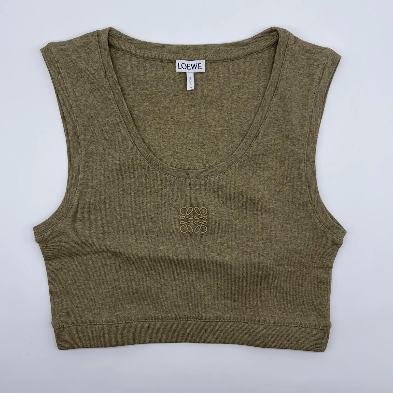 LOEWE  |Cropped Anagram tank top in cotton