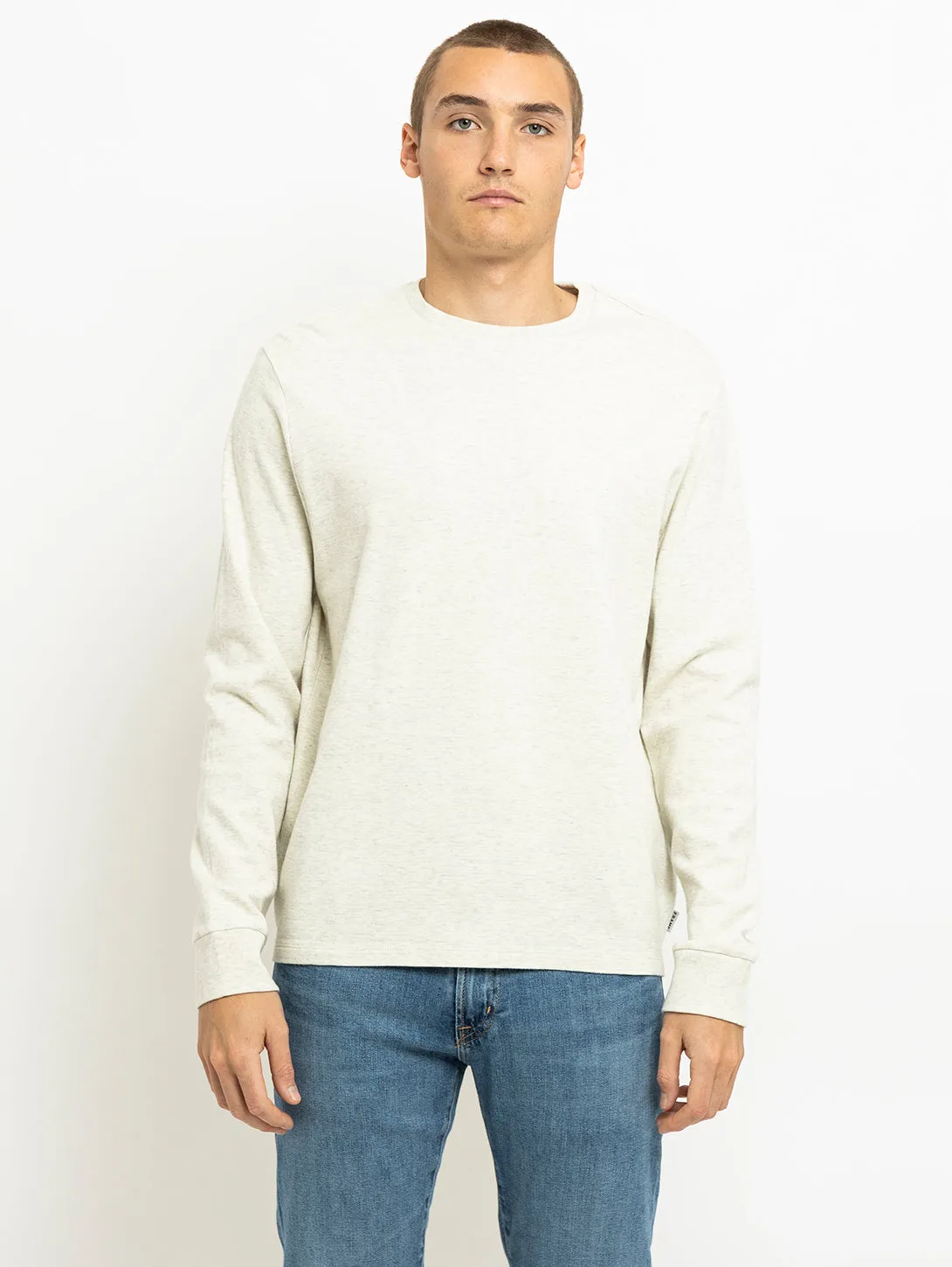 Long Sleeve Duofold Top - Oatmeal Heather