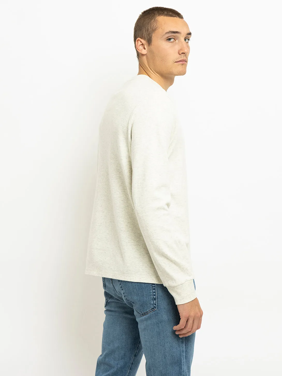 Long Sleeve Duofold Top - Oatmeal Heather