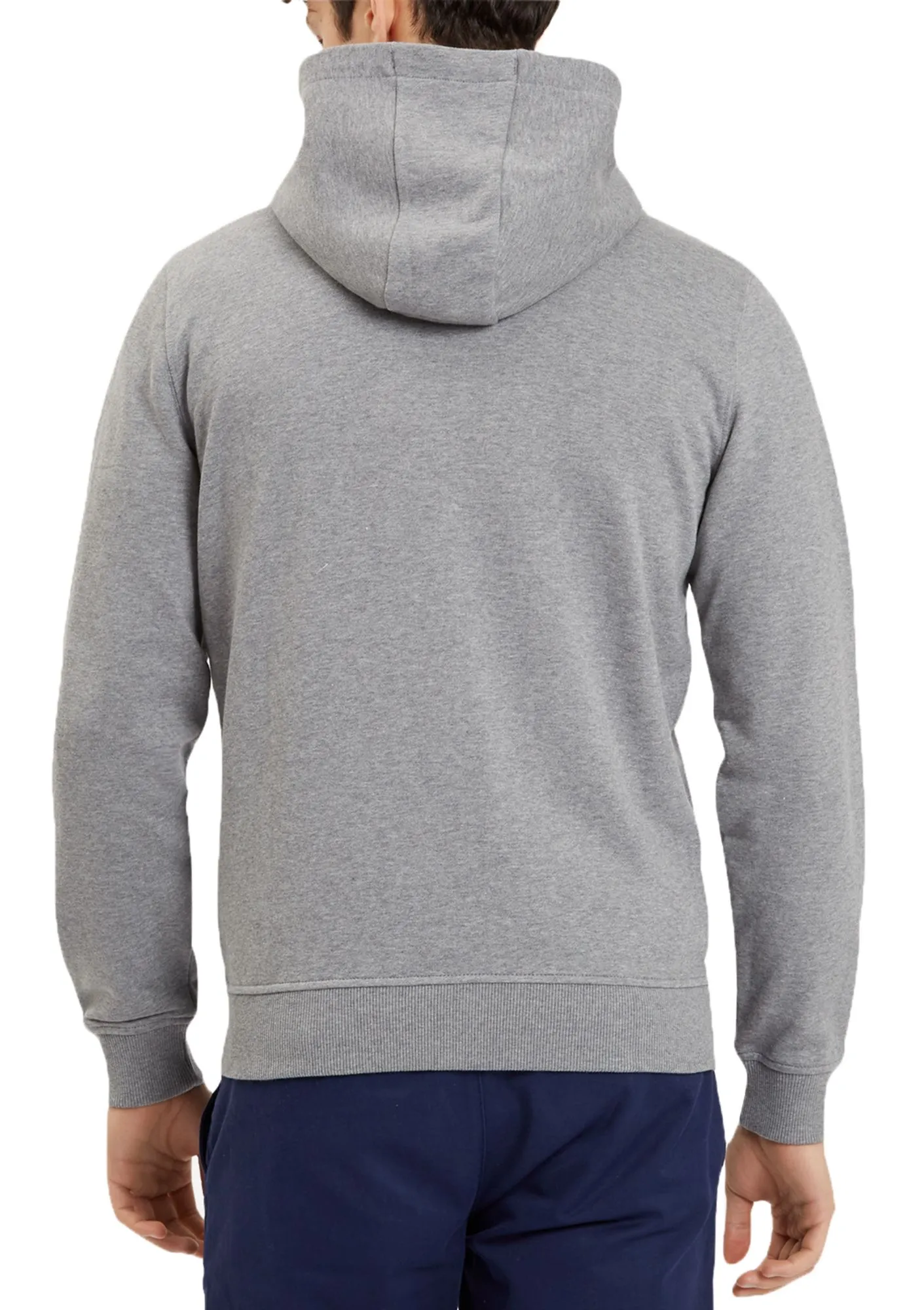 Lyle & Scott Sweatshirt Zip Up Plain Hoodie Mid Grey Marl