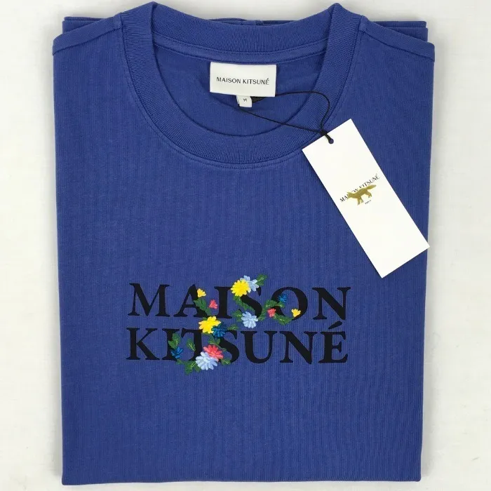 MAISON KITSUNE  |Crew Neck Unisex Street Style Plain Cotton Short Sleeves