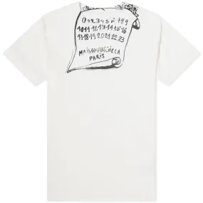 Maison Margiela Scroll Logo T-ShirtOff White & Black