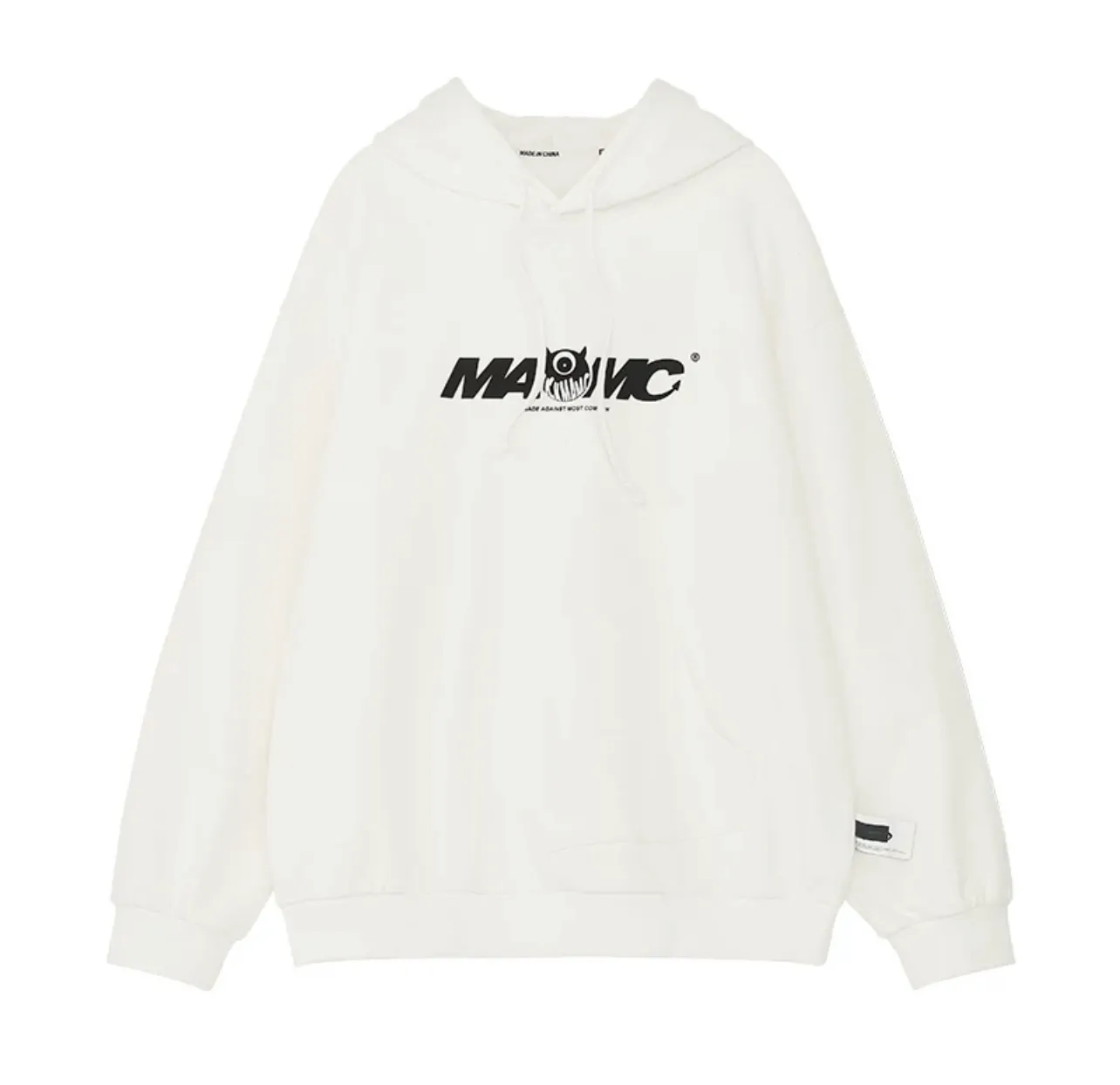 MAMC  |Unisex Street Style Long Sleeves Oversized Logo Sweatshirts