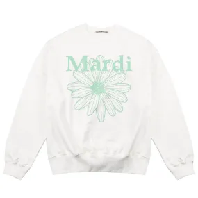 Mardi Mercredi  |Flower Patterns Rib Street Style U-Neck Long Sleeves Plain