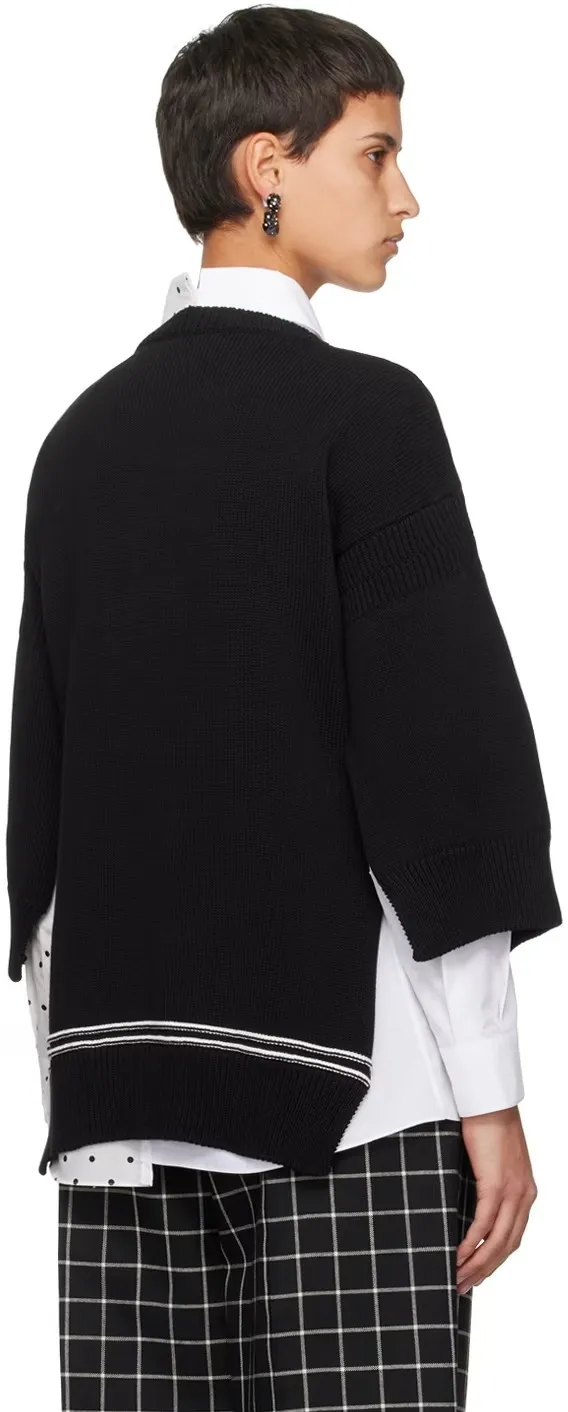 MARNI  |Crew Neck Casual Style Rib Dolman Sleeves Cropped Plain