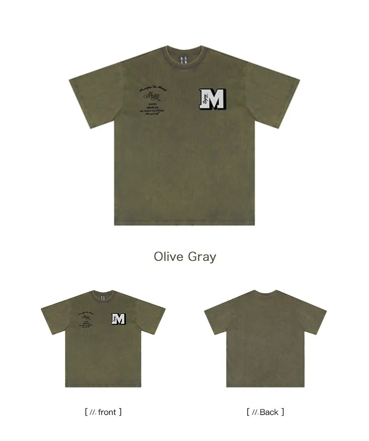 MR. ENJOY DA MONEY  |Crew Neck Unisex Street Style Plain Cotton Short Sleeves