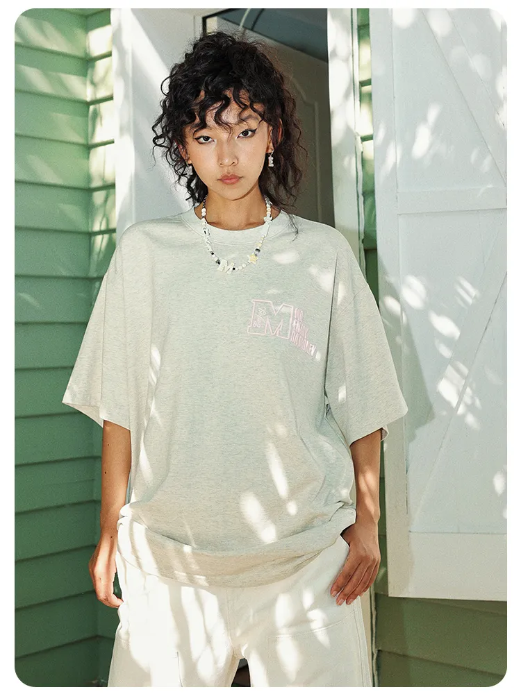 MR. ENJOY DA MONEY  |Unisex Street Style Plain Oversized Logo T-Shirts