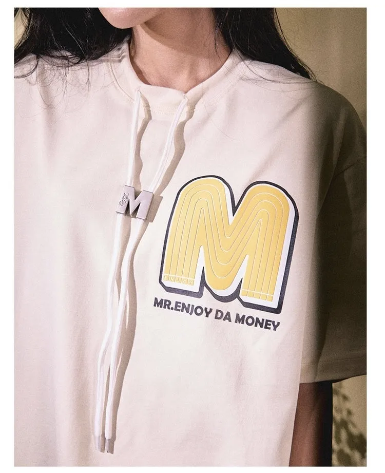 MR. ENJOY DA MONEY  |Unisex Street Style U-Neck Plain Cotton Short Sleeves