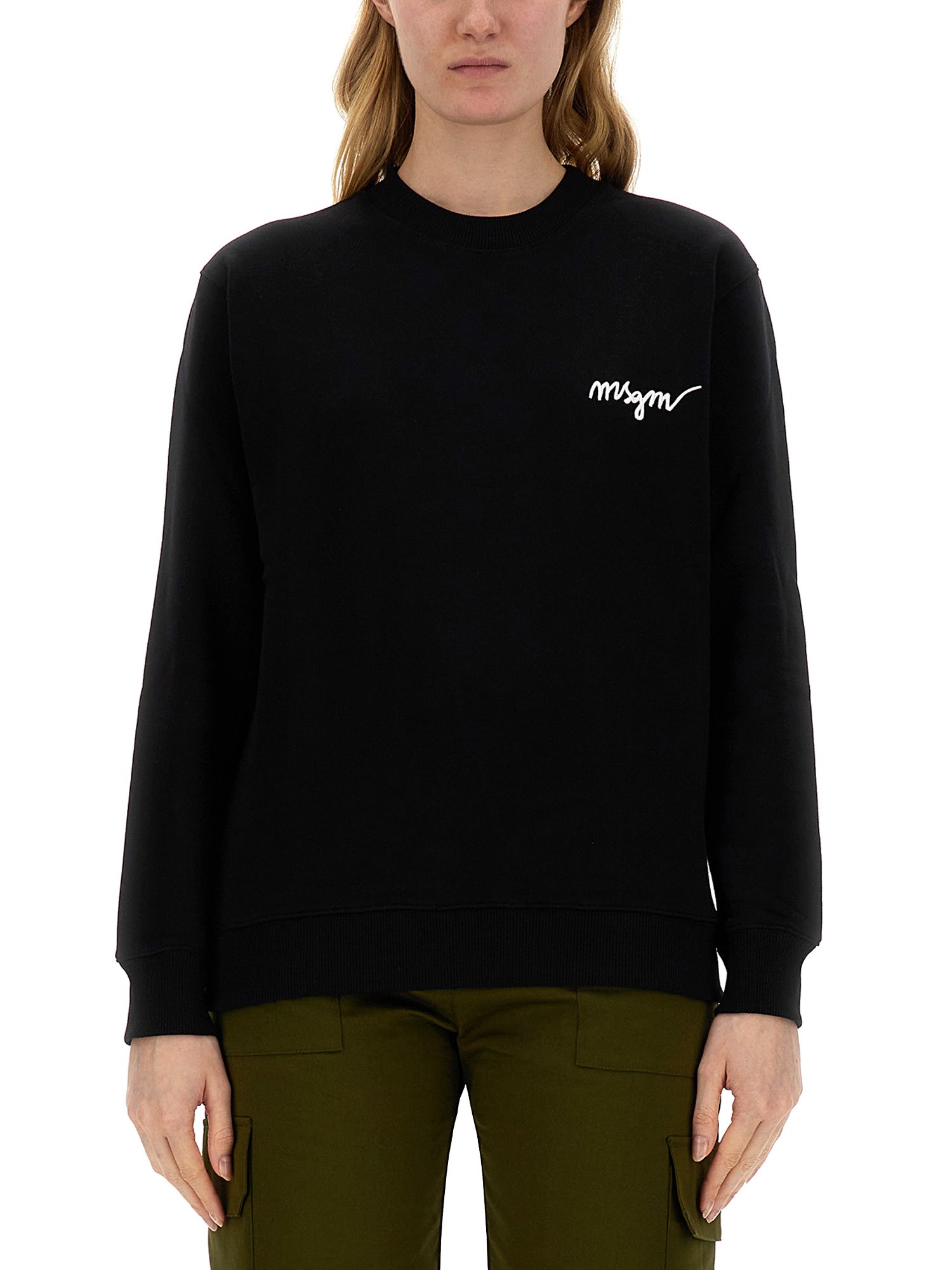 MSGM    SWEATSHIRT WITH LOGO