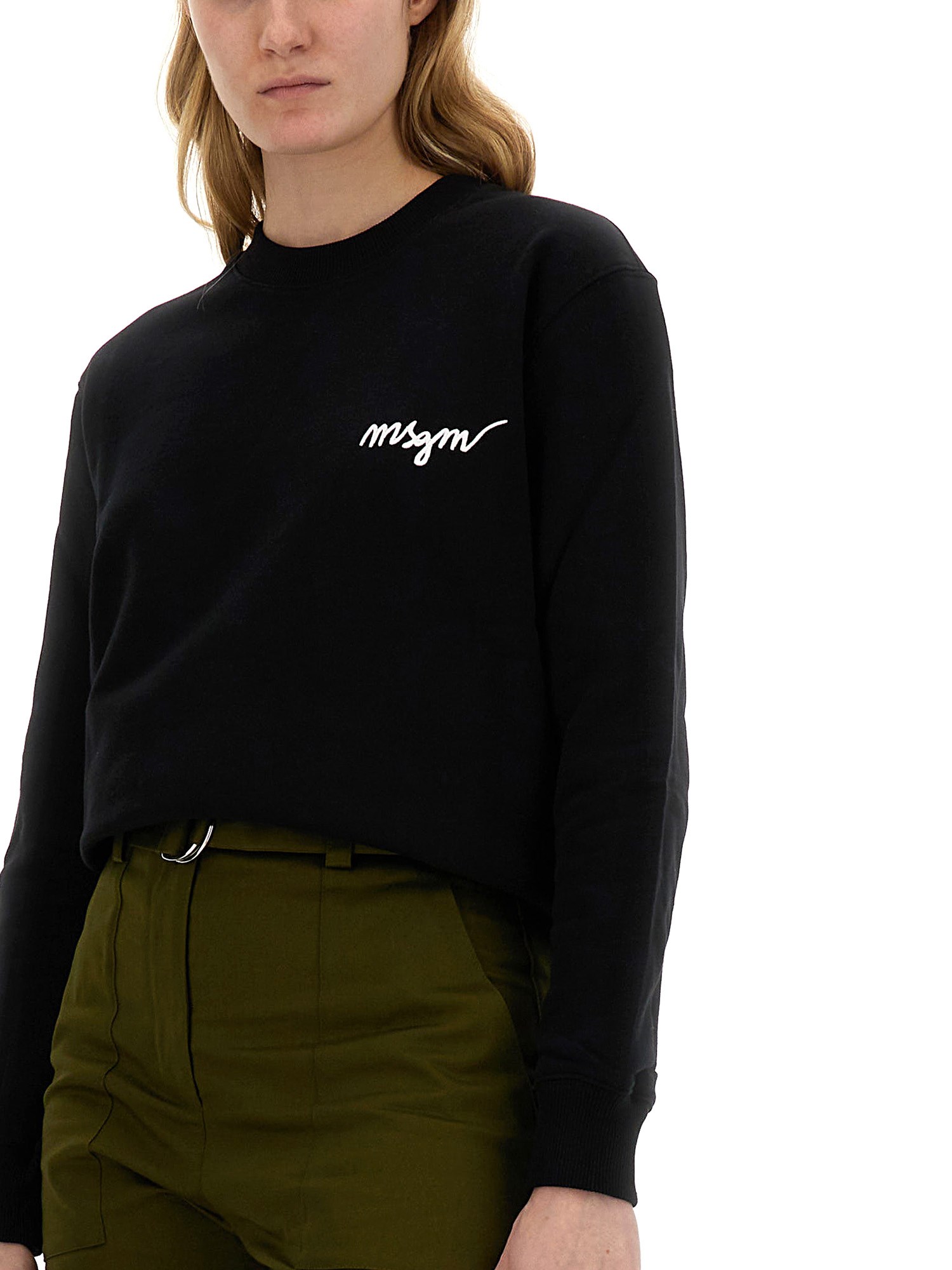 MSGM    SWEATSHIRT WITH LOGO