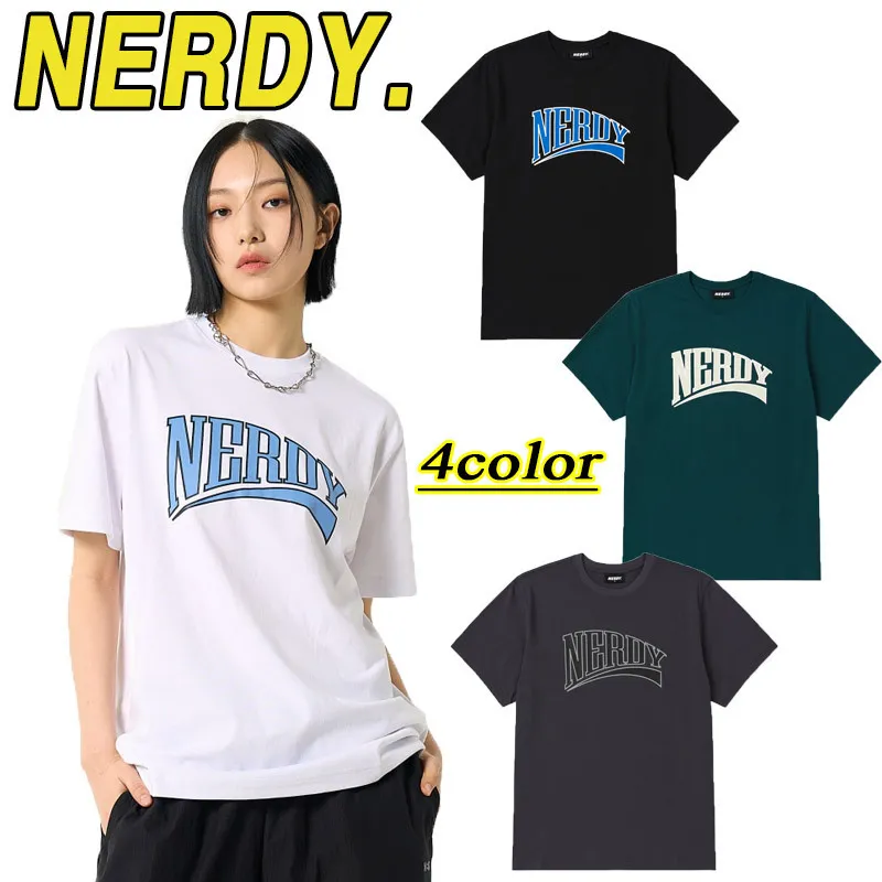 NERDY  |●NERDY● Big Arch Logo Short Sleeve T-Shirt (4color)