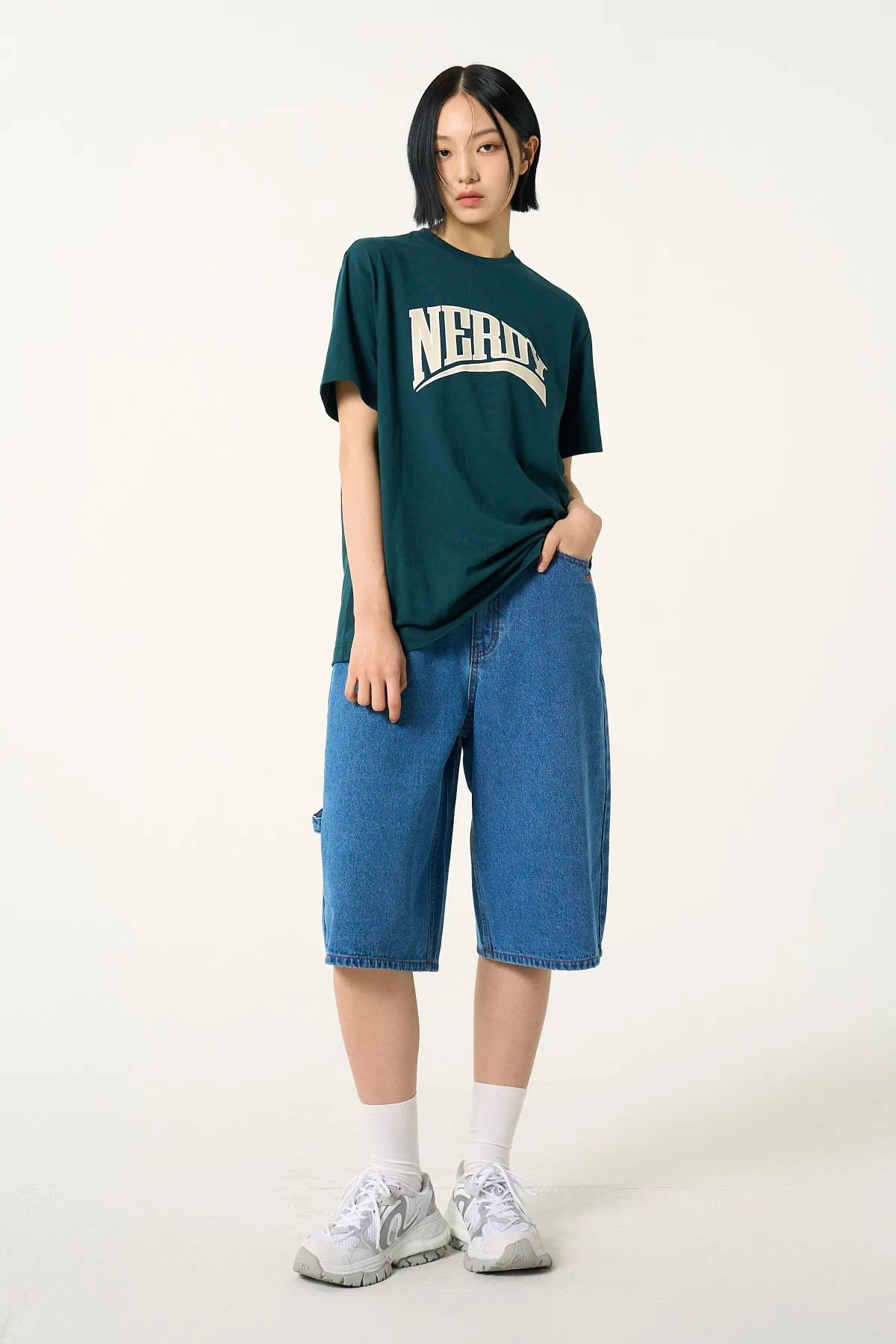 NERDY  |●NERDY● Big Arch Logo Short Sleeve T-Shirt (4color)