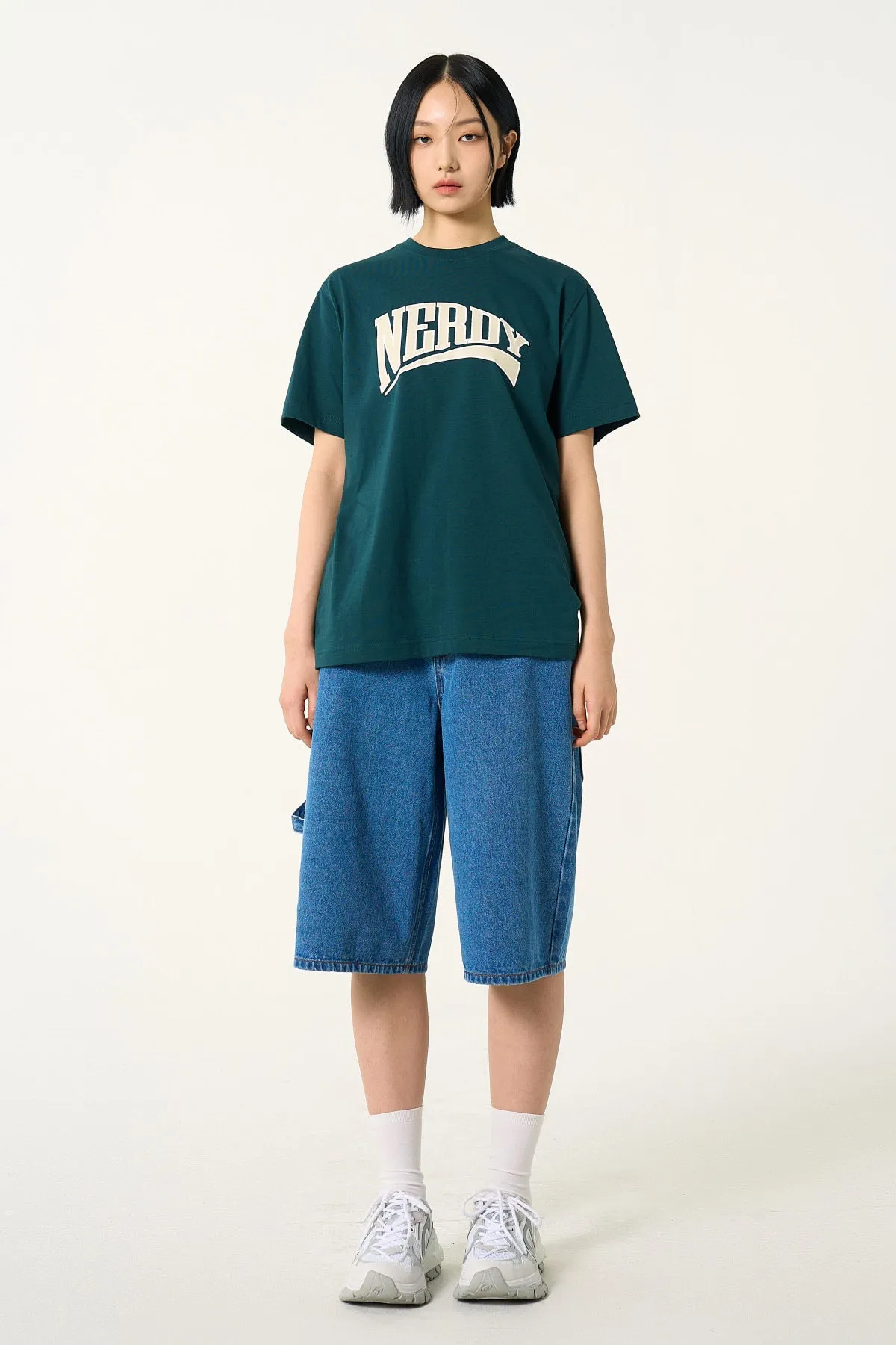 NERDY  |●NERDY● Big Arch Logo Short Sleeve T-Shirt (4color)