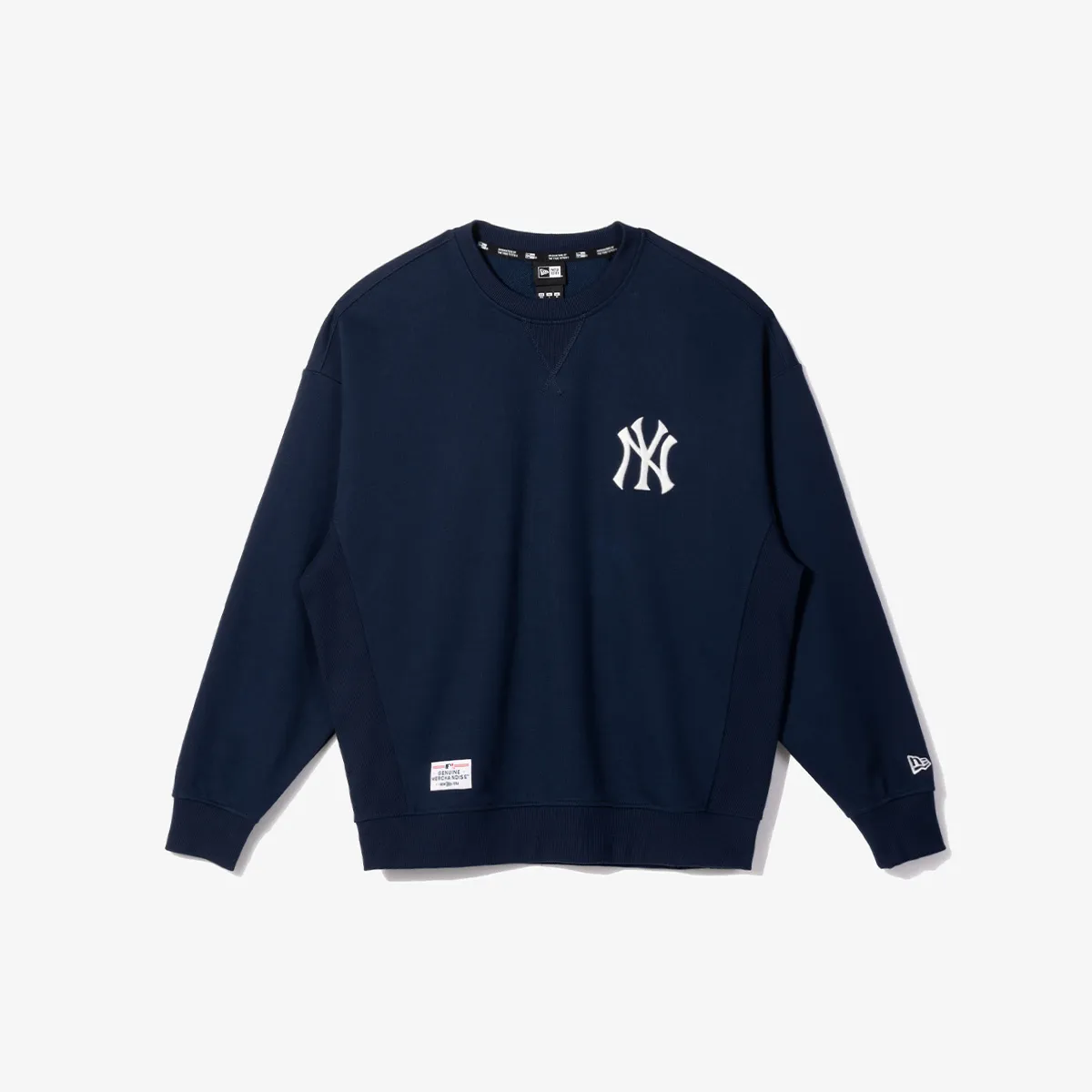 New Era  |Unisex Oversized Logos on the Sleeves Logo Sweatshirts