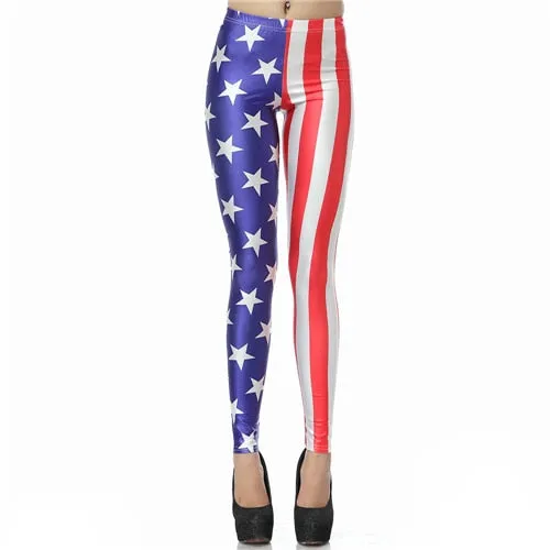 New Fashion Cute Cartoon Slim Legins High Waist Elastic  Leggins Printed Women Leggings Women Pants