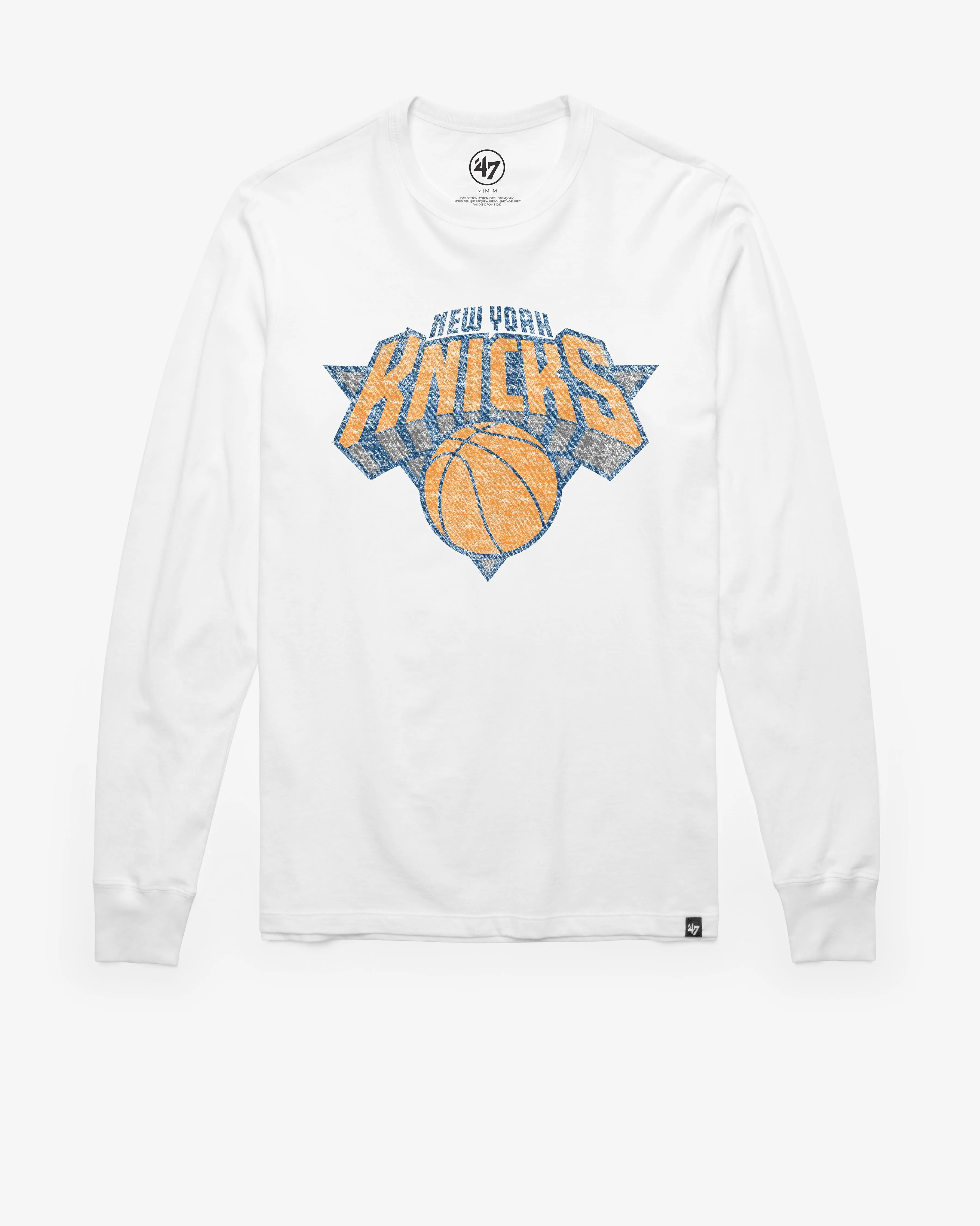 NEW YORK KNICKS PREMIER '47 FRANKLIN LONG SLEEVE TEE