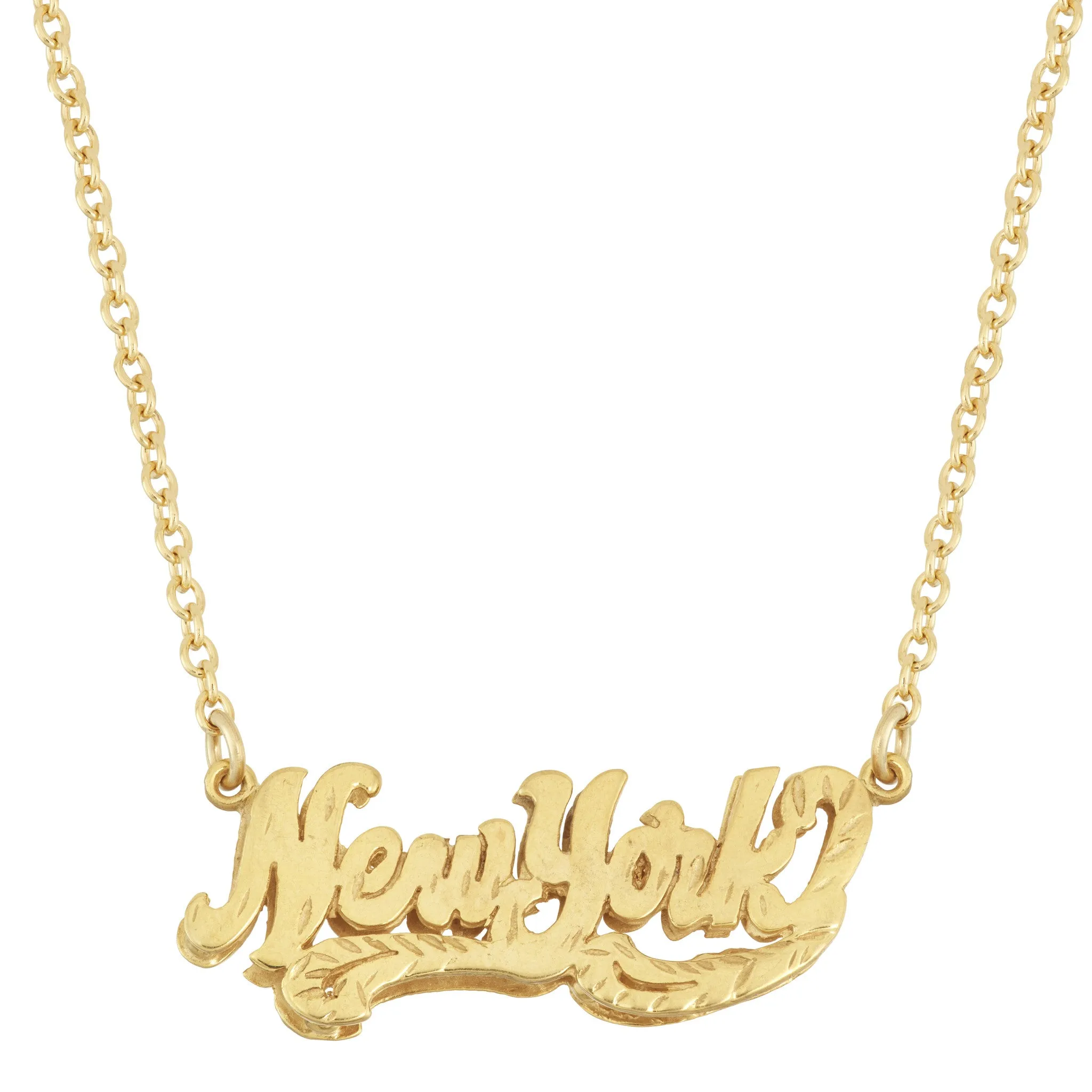 New York Nameplate Necklace