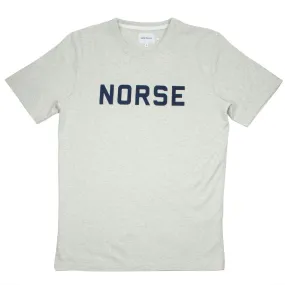 Norse Projects - James Mouliné Norse Print T-shirt - Ecru Mélangé