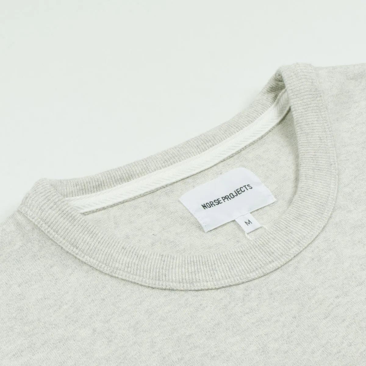 Norse Projects - James Mouliné Norse Print T-shirt - Ecru Mélangé