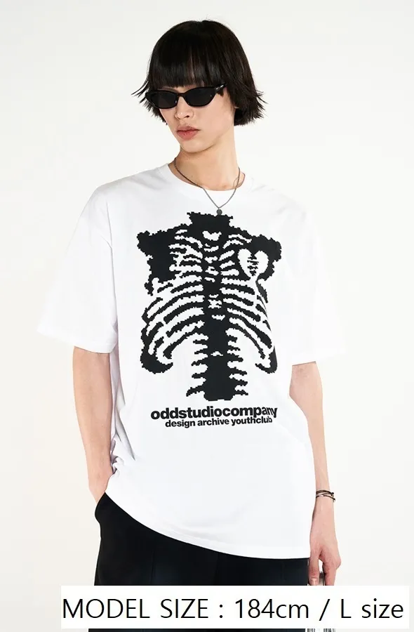 Odd Studio  |Crew Neck Unisex Street Style Cotton Short Sleeves Oversized