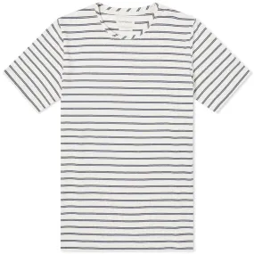 Oliver Spencer Conduit Striped T-ShirtNavy & Oatmeal