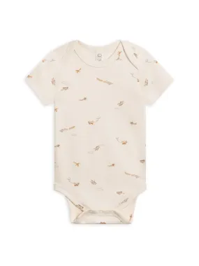 Organic Afton Bodysuit - Airplane / Mist