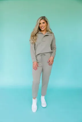 Perfectly Matched Matching Sets for Women - Olive Sweatshirt