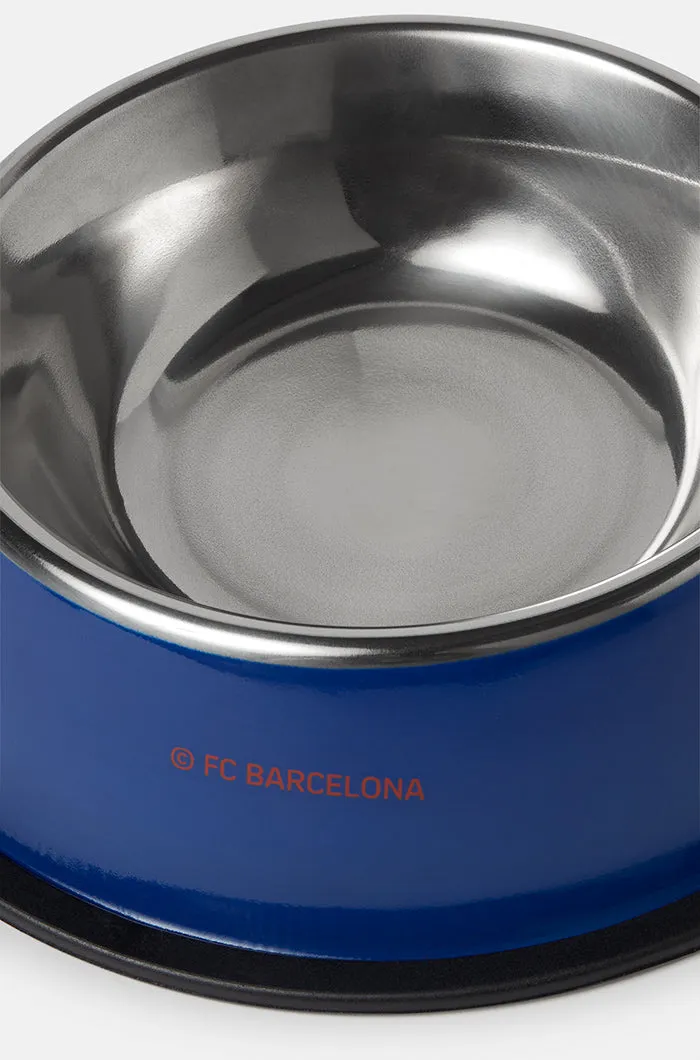 Pet feeder-drinker blue - FC Barcelona