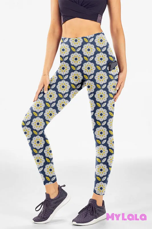 Pocket Leggings OS (Vintage Flowers)