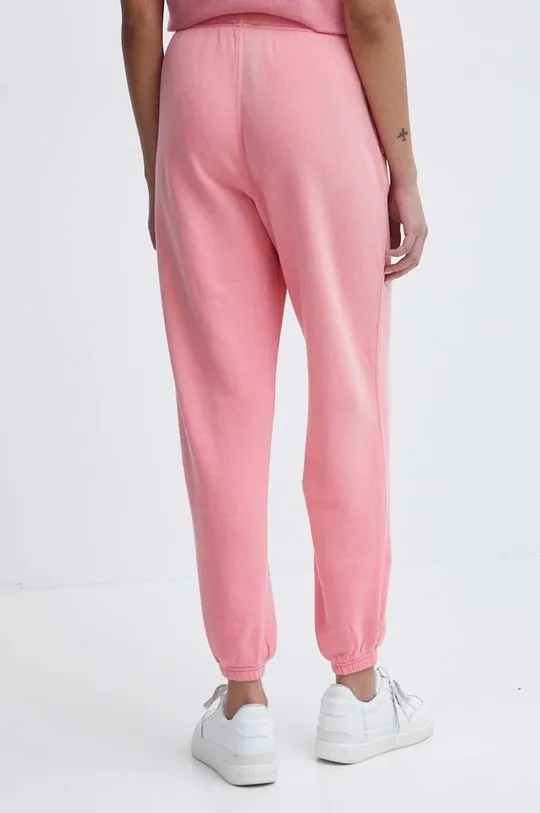 Polo Ralph Lauren cotton joggers pink color smooth 211935585