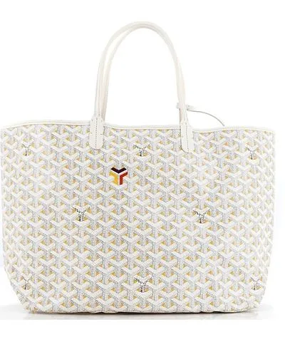 Pre-owned Goyard Pm Saint Louis Tote Claire Voie Coated Canvas