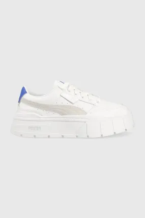 Puma leather sneakers Mayze Stack Wns white color 384363