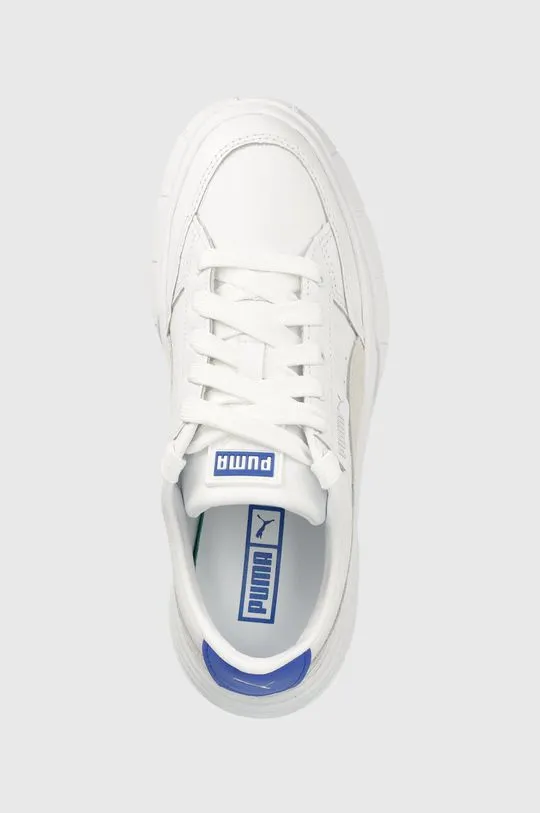 Puma leather sneakers Mayze Stack Wns white color 384363