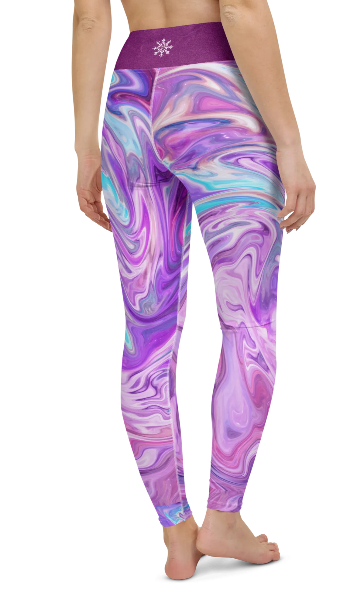 Purple Marbled Leggings