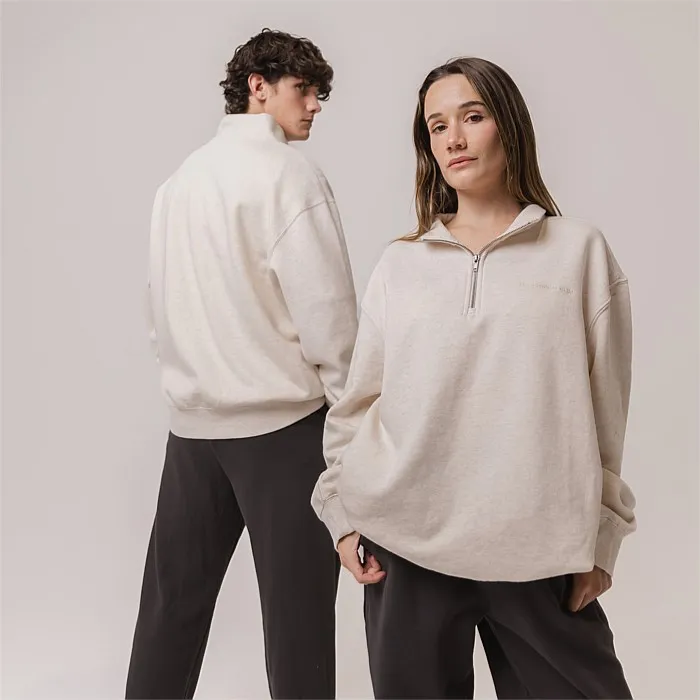 Quarter Zip Oat Marle Unisex | Hoodies & Crews | Stirling Sports