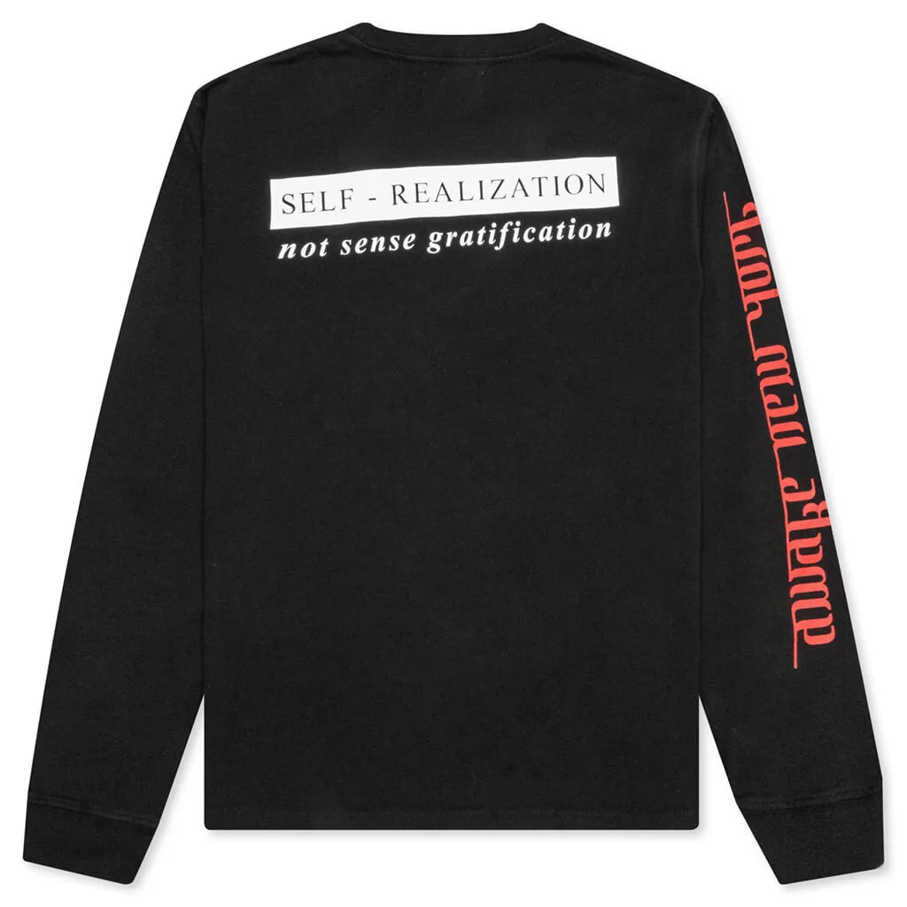 Realization Printed Long Sleeve Tee - Black