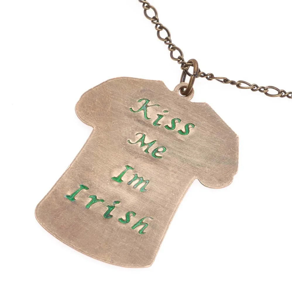 Retired - Kiss Me I'm Irish Necklace