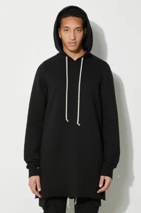 Rick Owens cotton sweatshirt Pullover Hoodie men's black color DU01D1285.F.09