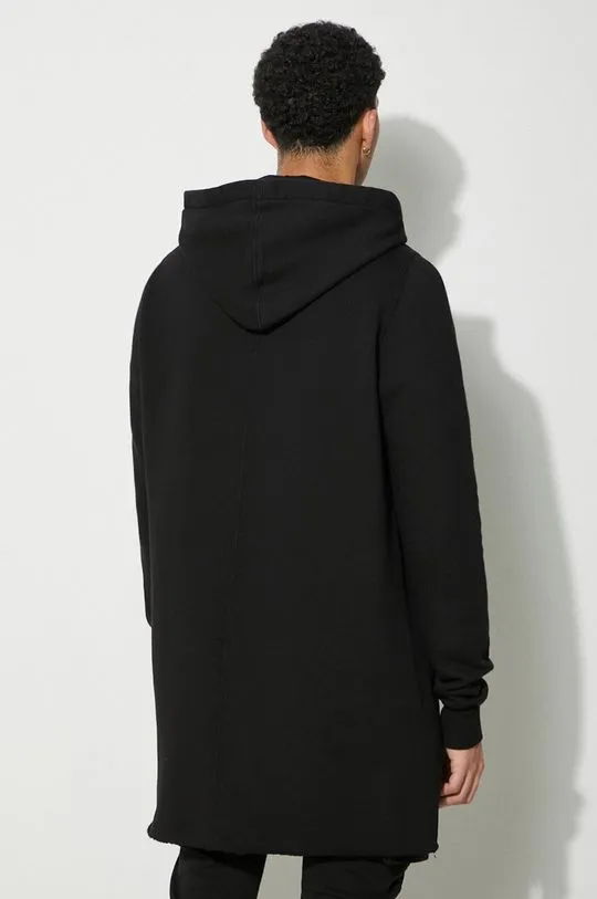 Rick Owens cotton sweatshirt Pullover Hoodie men's black color DU01D1285.F.09