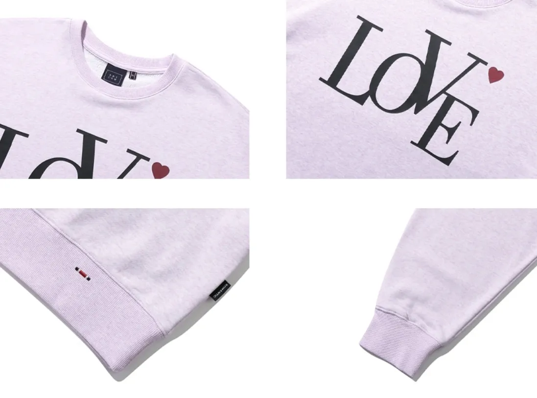 ROMANTIC CROWN  |Crew Neck Unisex Blended Fabrics Street Style Long Sleeves