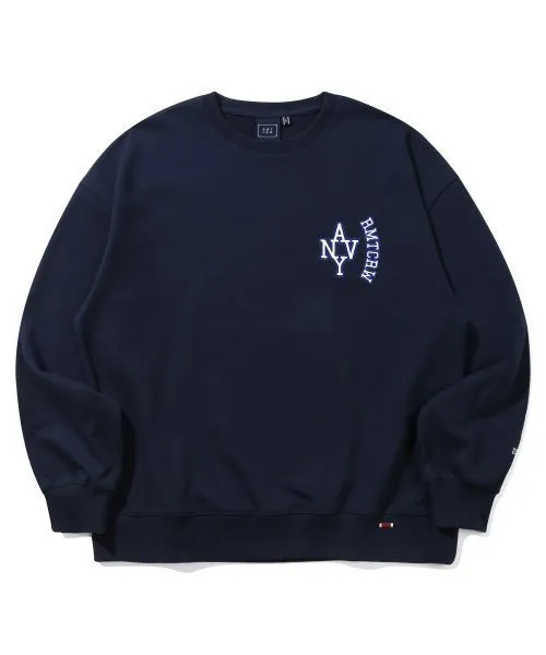 ROMANTIC CROWN  |Unisex Street Style Oversized Logo Sweatshirts