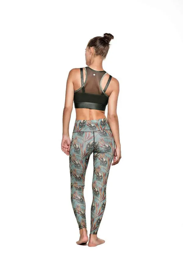 RUN & RELAX // LEAF PATTERN LEGGINGS