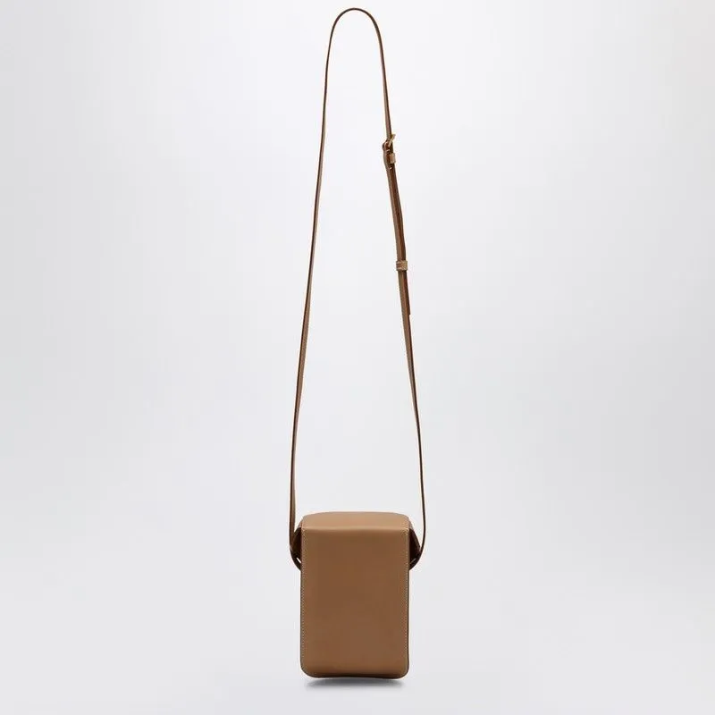 SAINT LAURENT Elegant Mini Brown Leather Crossbody Bag for Men